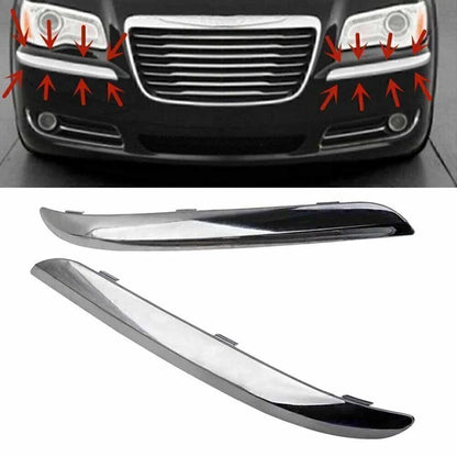 Front Bumper Side Cover Trims for Chrysler 300 (2011-2014) Chrome