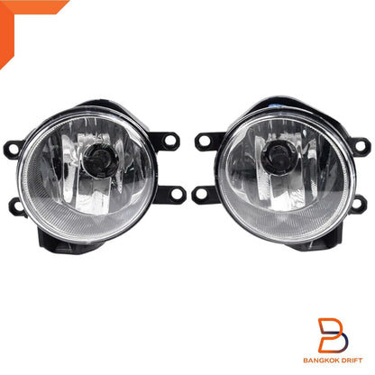 Chrome Fog Lamp Driving Light Set for Toyota Corolla Sedan (2014-2017)