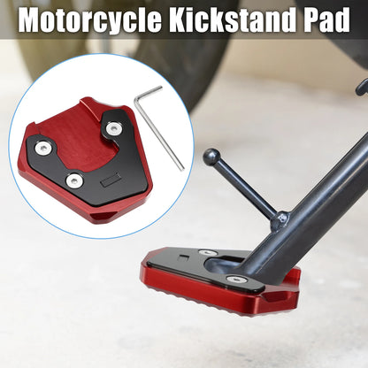 Set of 1 Kickstand Plate Pad for Suzuki GSXS 750 (2017–2022) Black Red