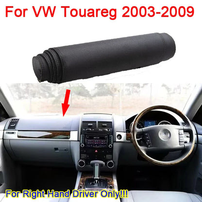 RHD Leather Dashboard Cover Dash Protector Pad Mat for VW Touareg (2003–2009)