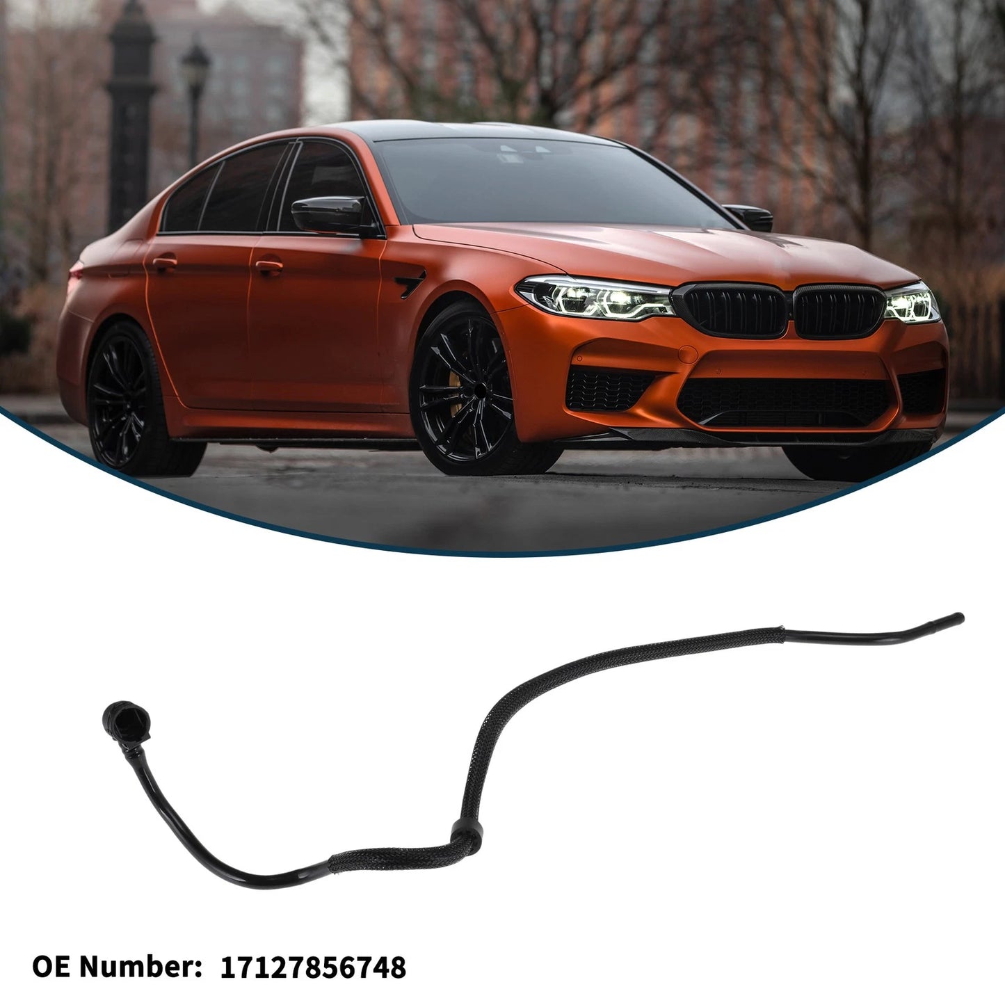 Radiator Hose for BMW 5 Series (G30) M5 2018-2020 No. 17127856748