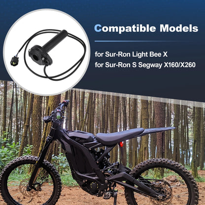 Throttle Grips Handle Cable Kit for Surron Light Bee X, Segway X160 X260