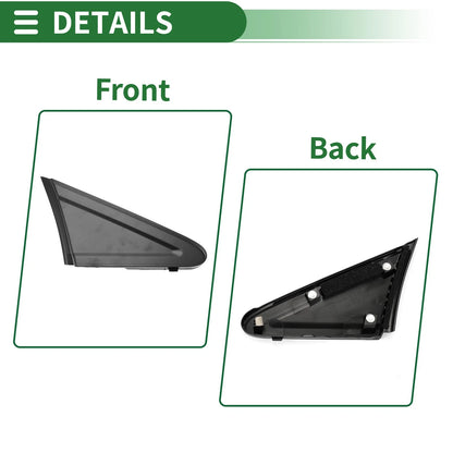 Front Right Side Door Pillar Window Trim for Honda Civic (2012–2015) No.75490TR0A01
