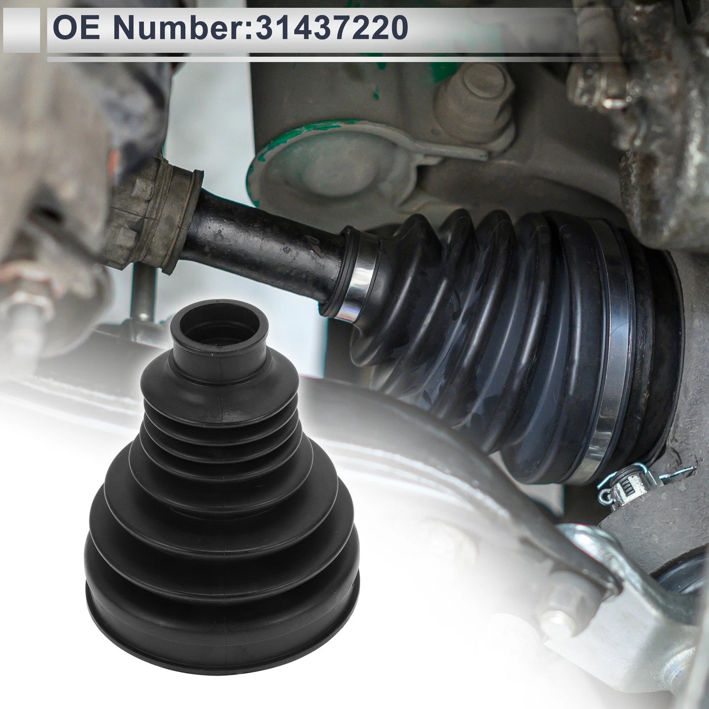 Inner CV Joint Boot Kit with Clamps for Volvo S60 (2019–2025) No.31437220