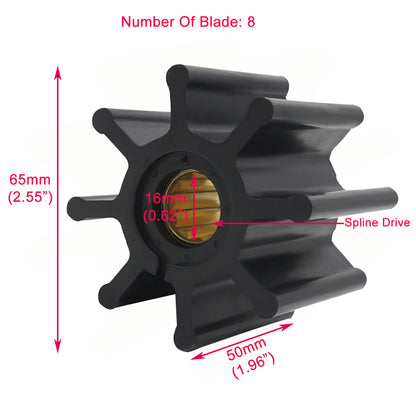 Flexible Impeller Repair Kit for Johnson Raw Sea Water Pump (No Year Specified)