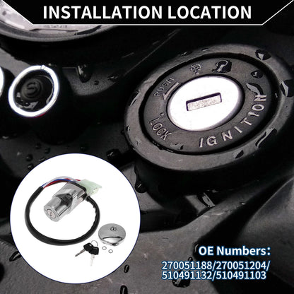 Ignition Key Switch No.270051188 for Kawasaki VN400 Vulcan (1995–1997)