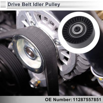 Drive Belt Idler Pulley for BMW 335 (2007–2013) No. 11287557851 Black