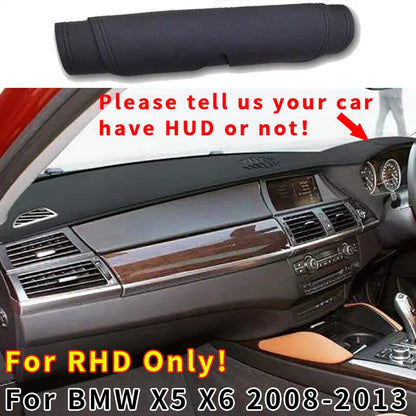 RHD Leather Dashboard Cover Dash Protector Pad Mat for BMW X5 X6 (2008–2013)
