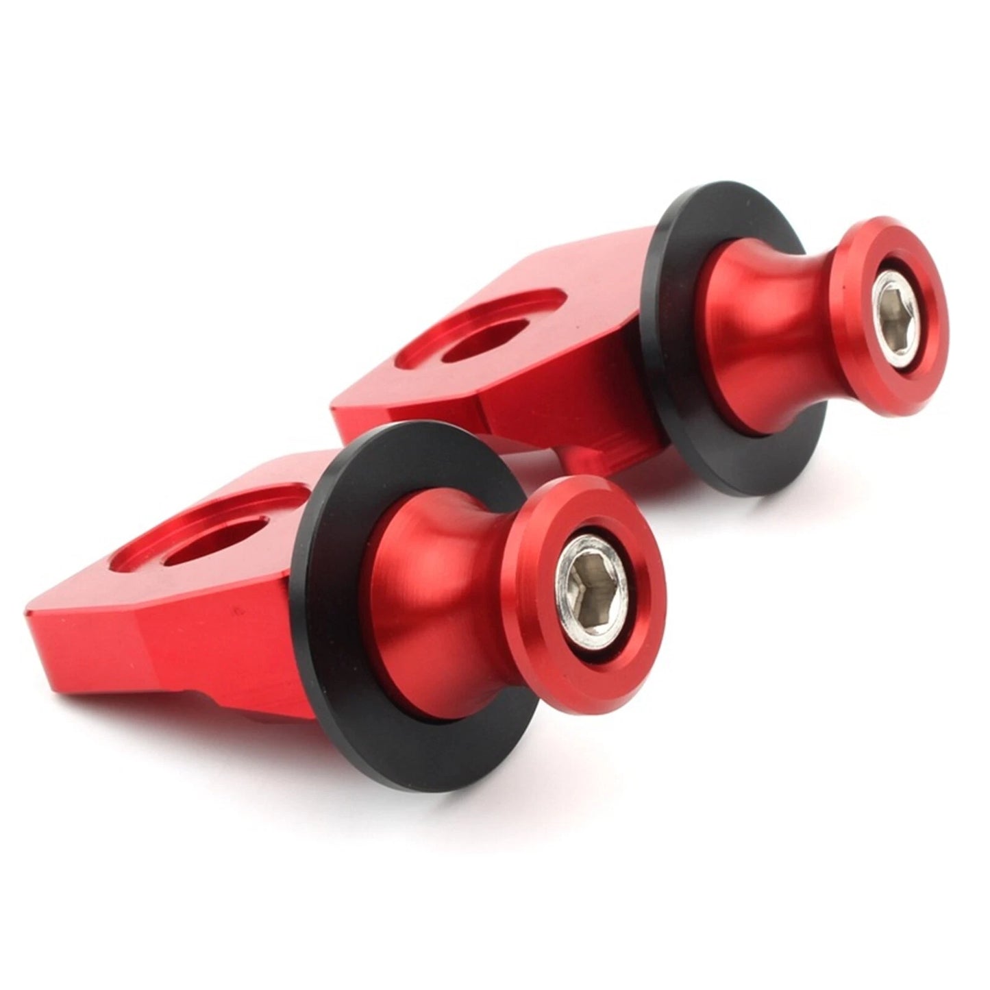 1 Pair Red Rear Wheel Swingarm Sliders for Honda CB650R CB650F (2014-2021)