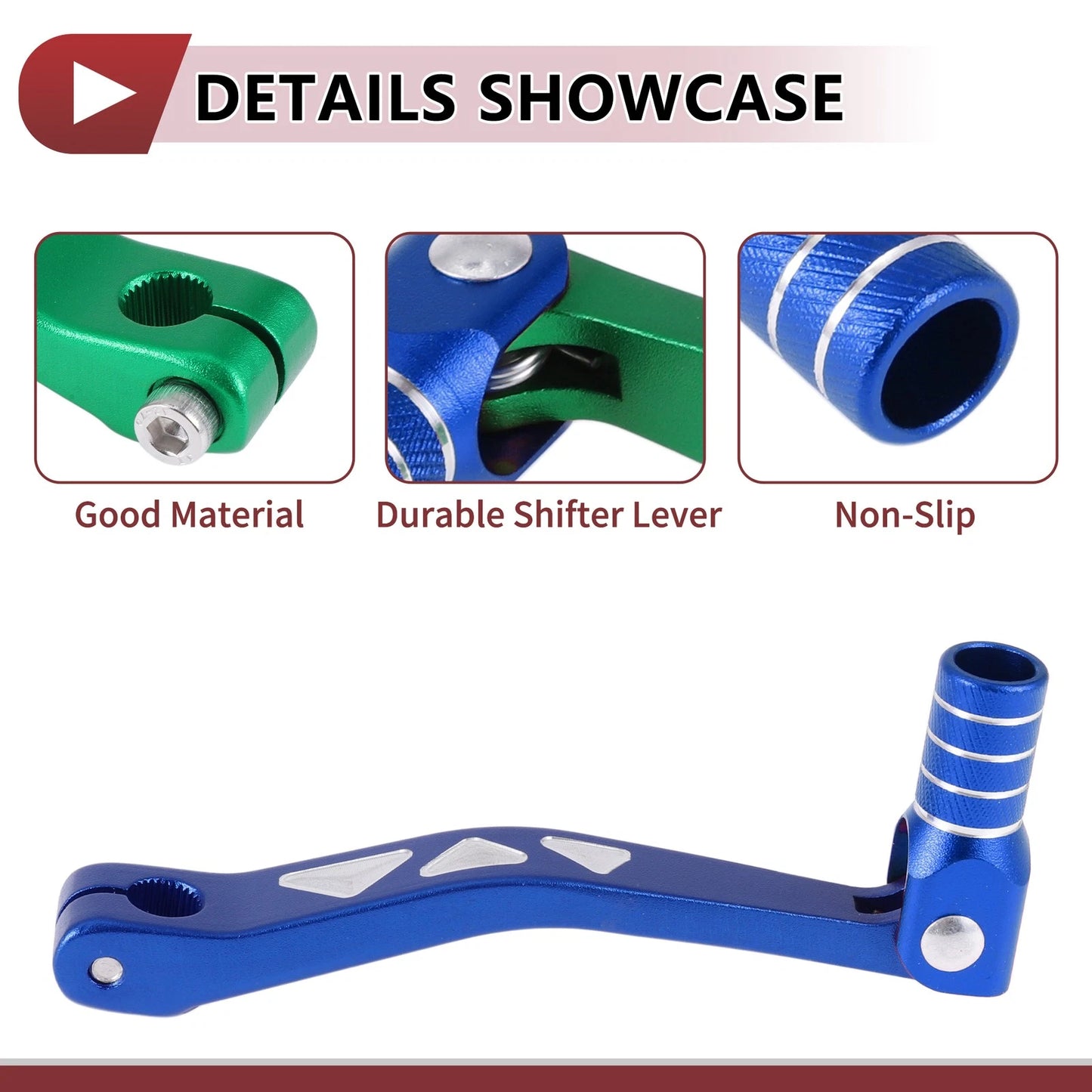 Folding Gear Shifter Levers for Yamaha TTR 50cc (2003–2023) Green Blue