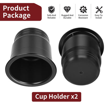 Set of 2 Cup Holders for Polaris Ranger 570 (2015–2024) RZR 800 (2008)