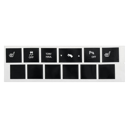 Heated Seat Traction Button Repair Sticker for Jeep Commander (2006–2010)