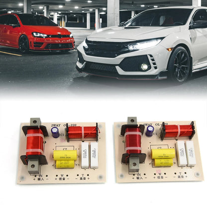 2X 180W Car Speaker Audio Crossover Filter 2 Way Frequency Divider