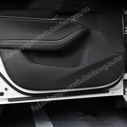 Leather Door Anti Kick Pad Protective Trim Cover for Mazda 3 Axela (2019–2021)