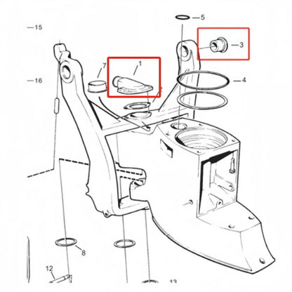Water Feed Faucet Intake Connector for Volvo Penta