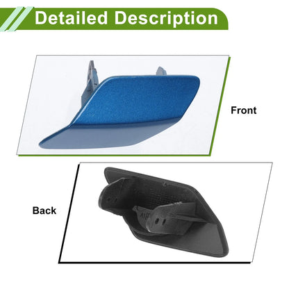 Front Left Washer Nozzle Cover Cap for BMW 320i (2013-2018) Blue