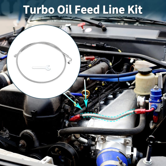 AN-4 Turbo Oil Feed Line Kit for Universal Applications (3.33ft)