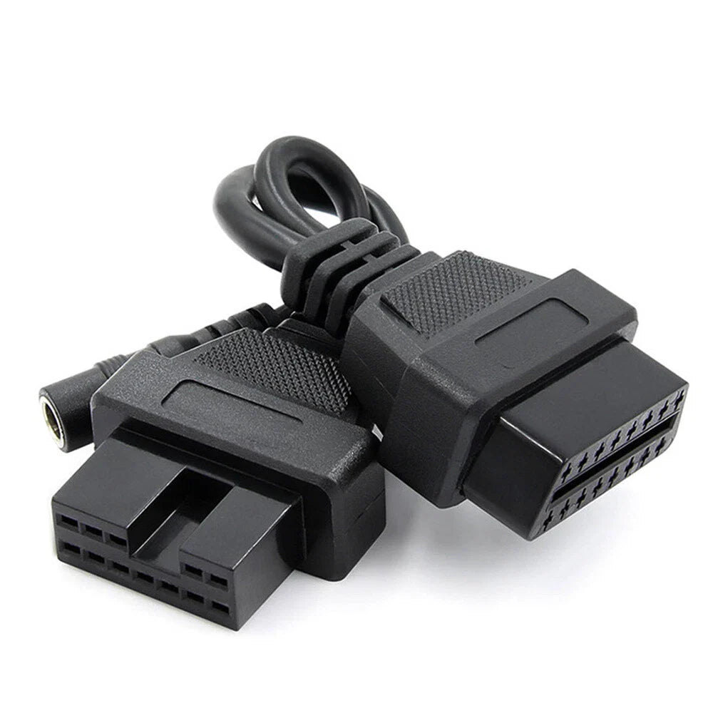 12 Pin OBD1 to 16 Pin OBD2 Diagnostic Adapter Cable for Mitsubishi Hyundai