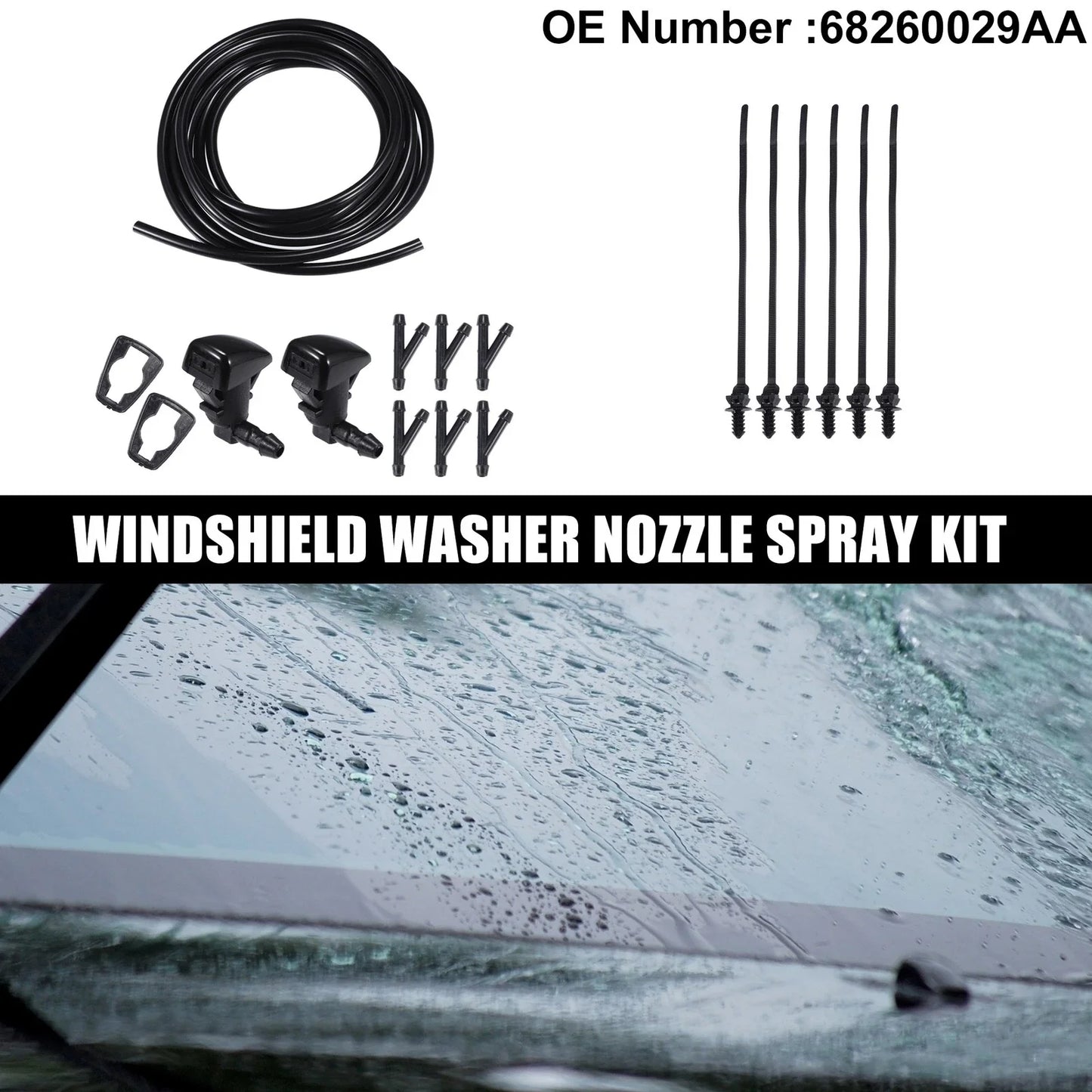 Car Windshield Washer Nozzle Set for Chrysler 300 (2005-2010)