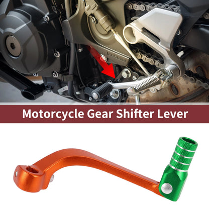 Folding Gear Shifter Lever for Honda CRF110F (2013–2018) - Orange Green