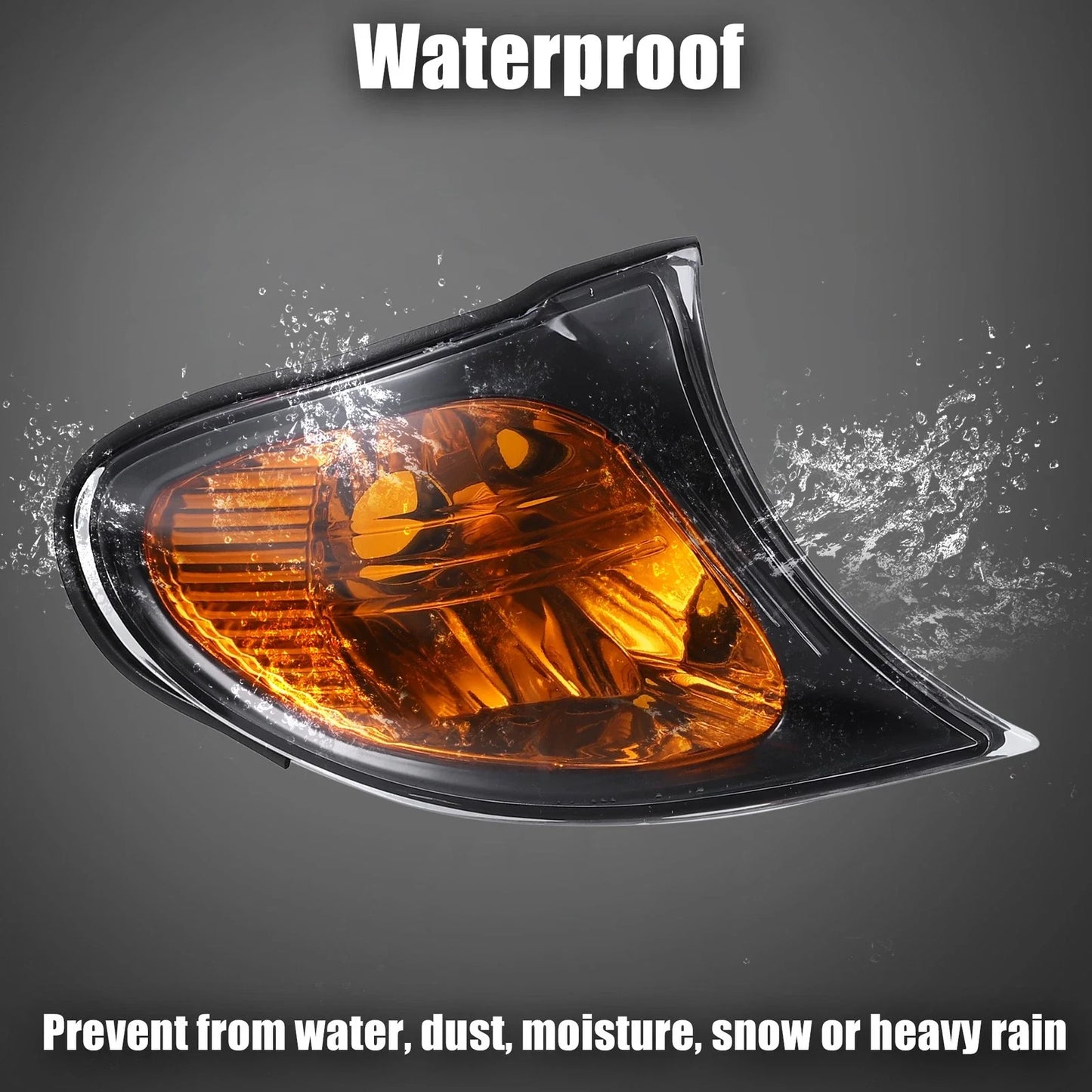 Amber Turn Signal Light Lamp Corner Signal Light for BMW E46 3 Series (2002-2005)