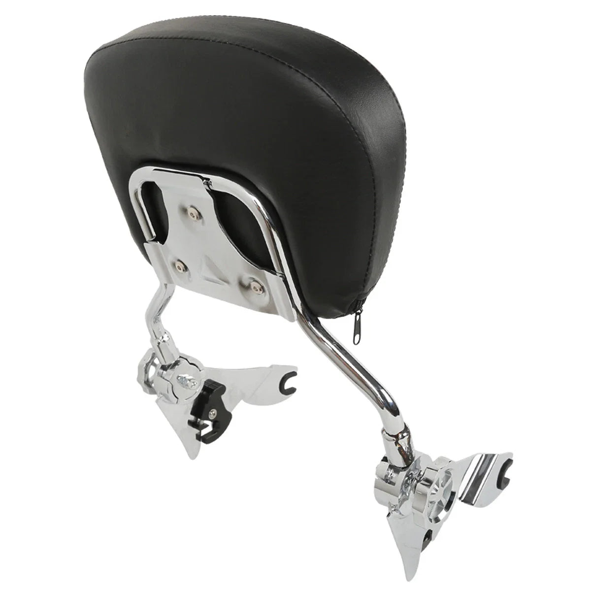 Chrome/Black Adjustable Backrest Sissy Bar for Harley Street Glide (2009-2025)