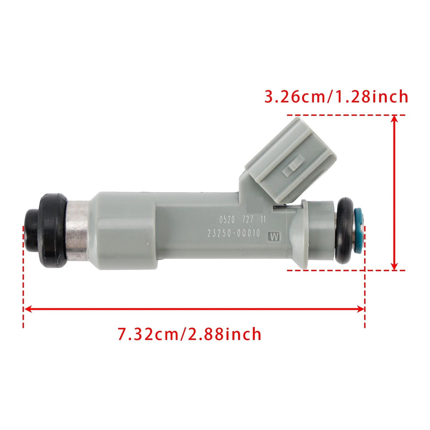 Fuel Injector for Toyota Citroen Peugeot 1.0 (2010–2015) 23209030 232500Q010