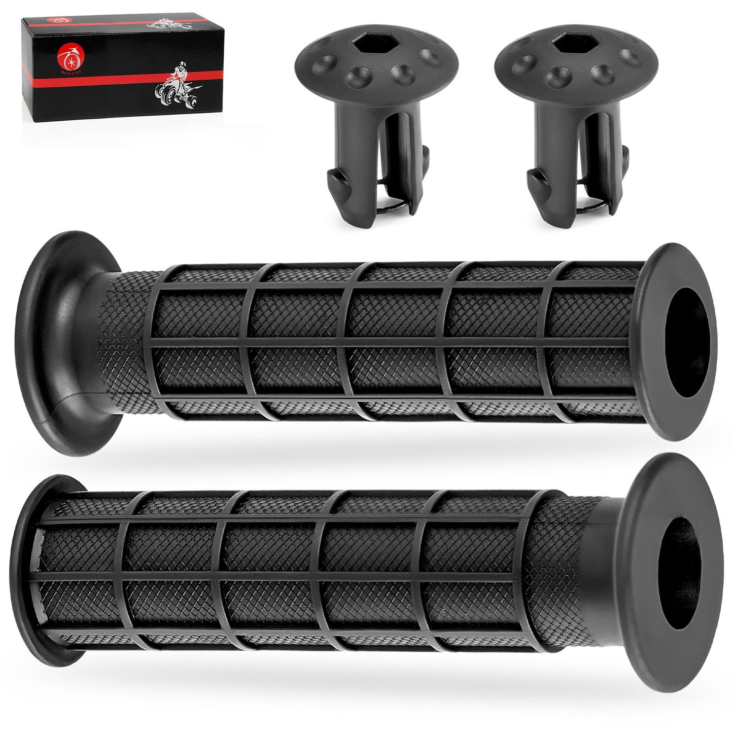 2X Handlebar Grips & Grip Ends for Honda Foreman Rubicon 500 (2005–2023)