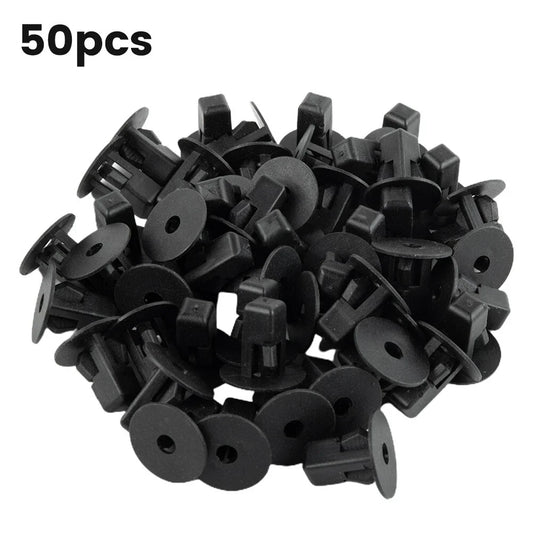 50 Fastener Nylon Nut Fender Liner Screw Grommets for Toyota Retainer