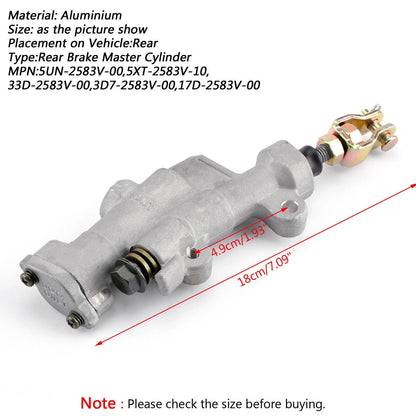 Rear Brake Master Cylinder 5UN-2583V-00 for Yamaha XT250 YZ125 YZ450F (2000–2023)