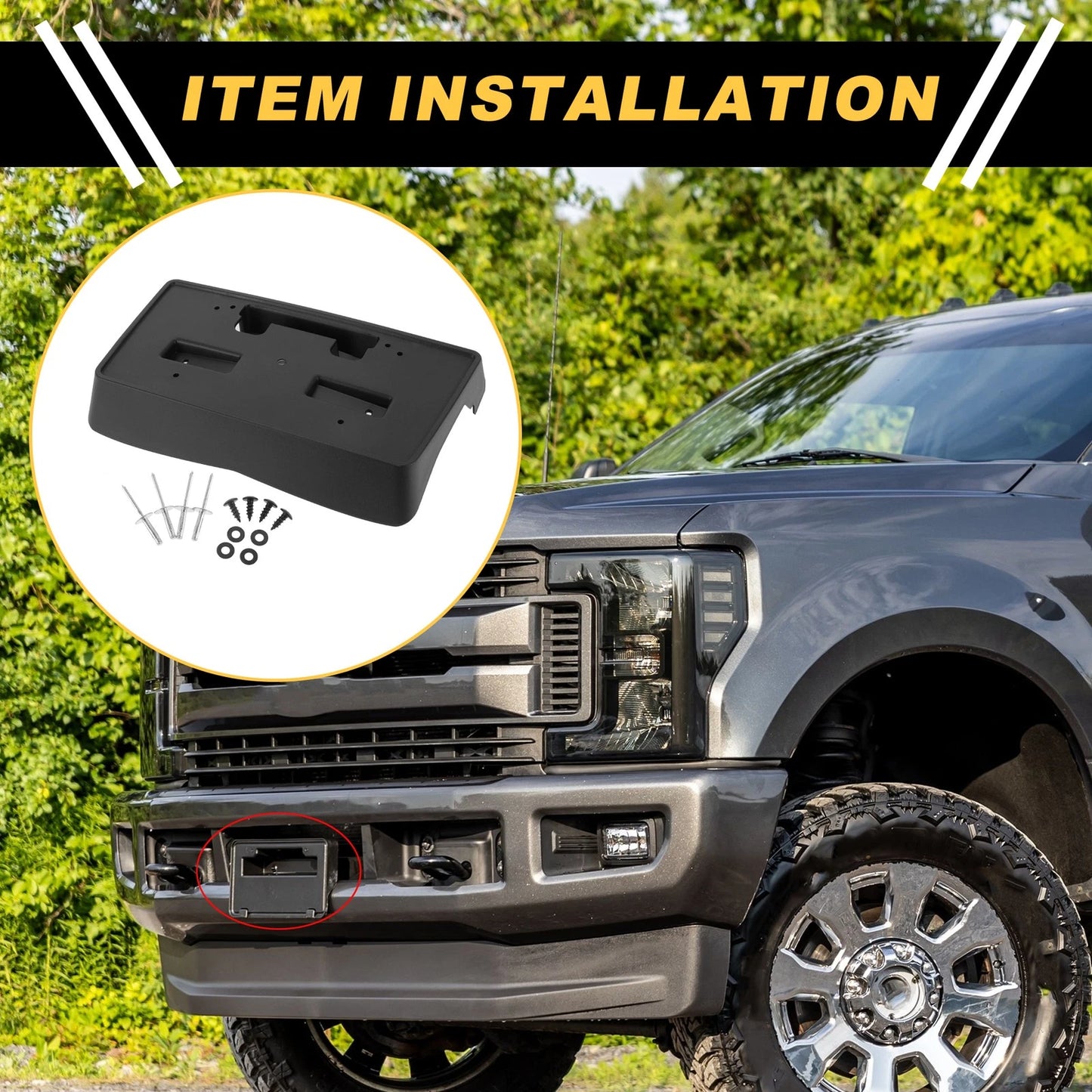 License Plate Bracket Holder for Chevrolet Silverado 1500 (2014–2016)