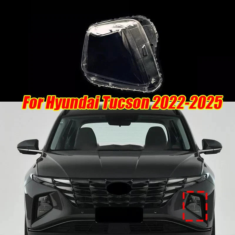 Left Headlight Lens Shell Cover+Sealant for Hyundai Tucson (2022–2025)
