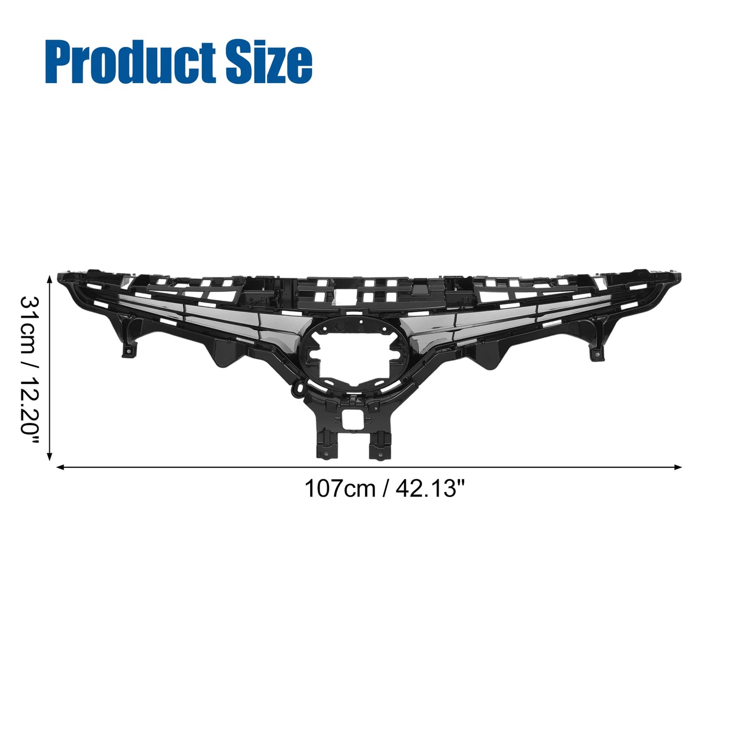 Front Hood Bumper Grille for Toyota Camry SE (2018–2020) No.5310133570 Black
