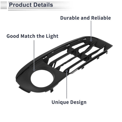 1 x Front Right Fog Light Grill for BMW 528i Black (2014 - 2016)