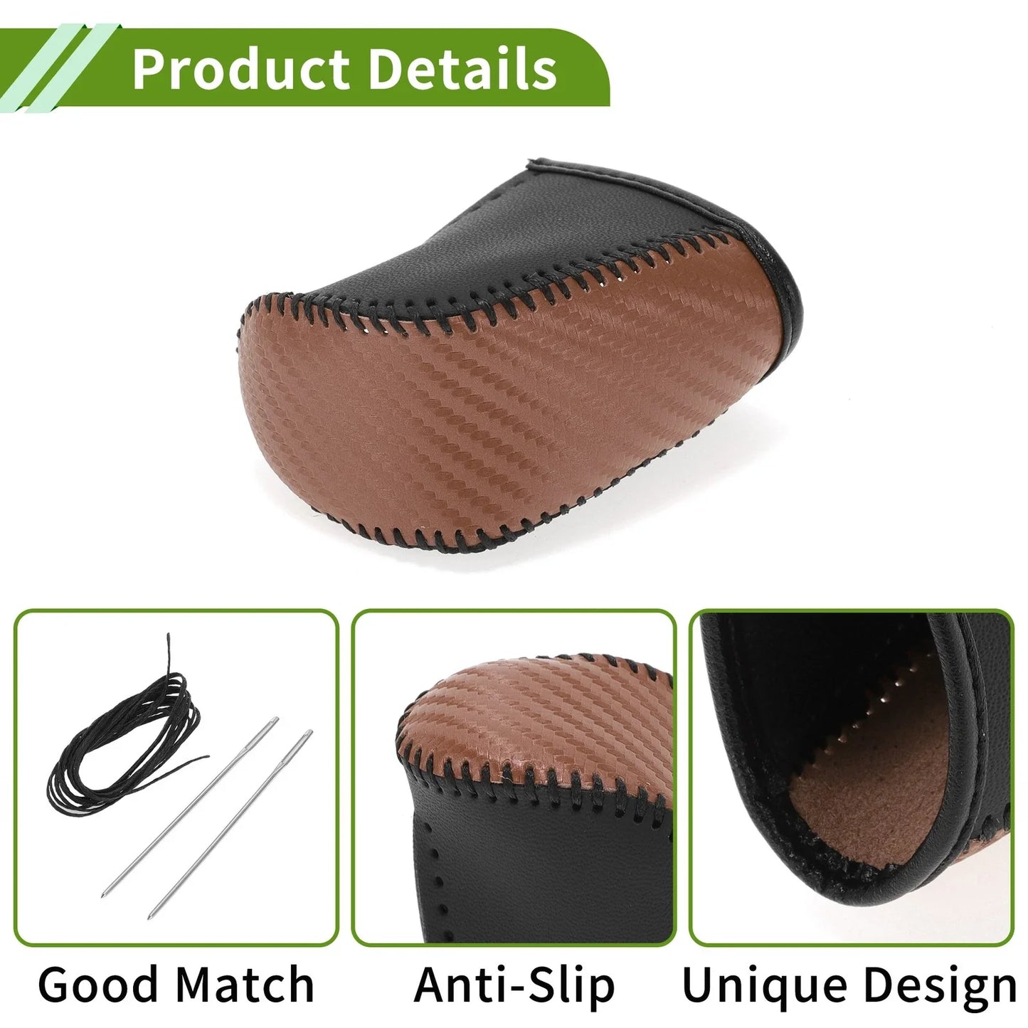 Brown Carbon Fiber Gear Shift Knob Cover for Dodge Journey (2011-2020)