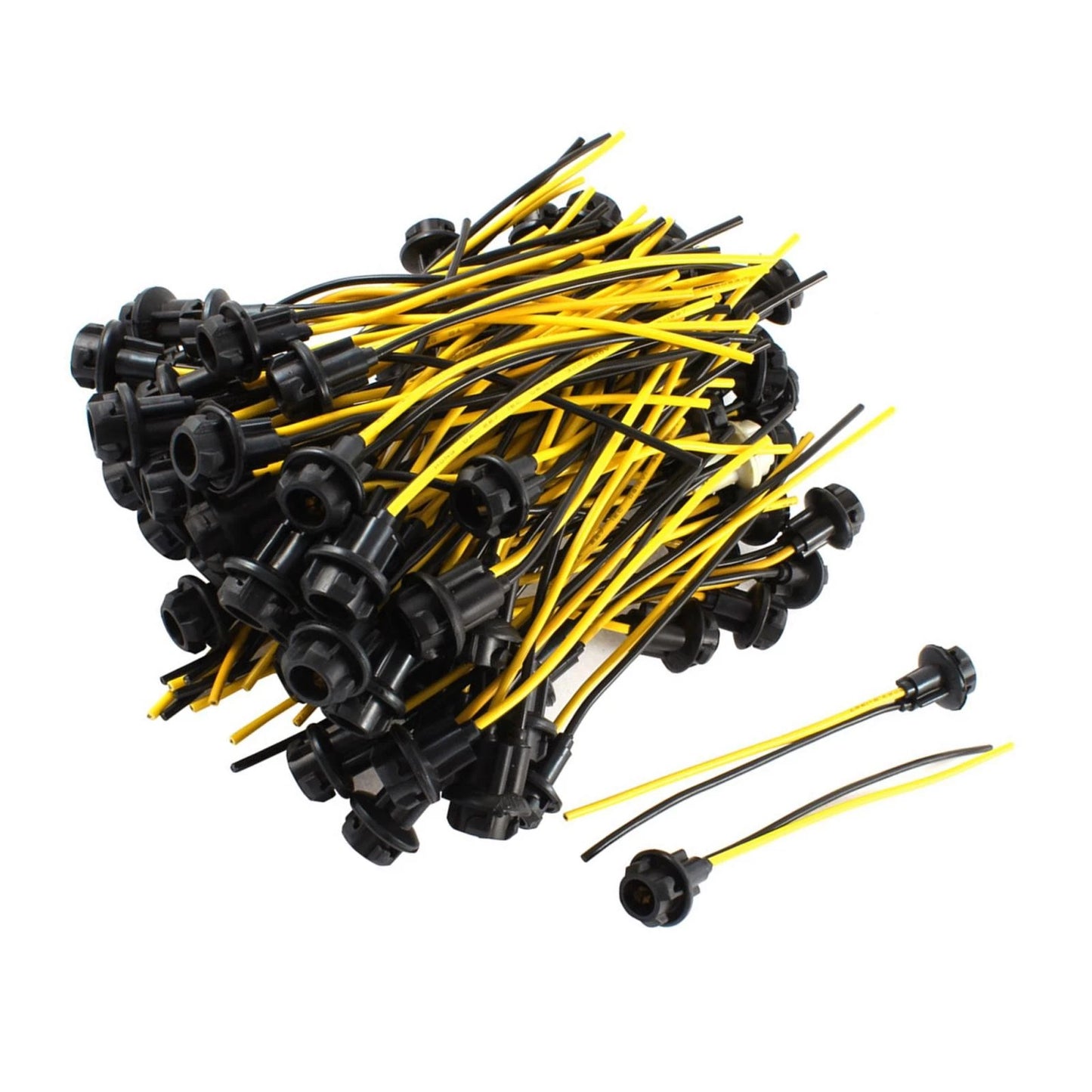100 Pcs W5W 194 T10 Bulb Socket Connector for Cars