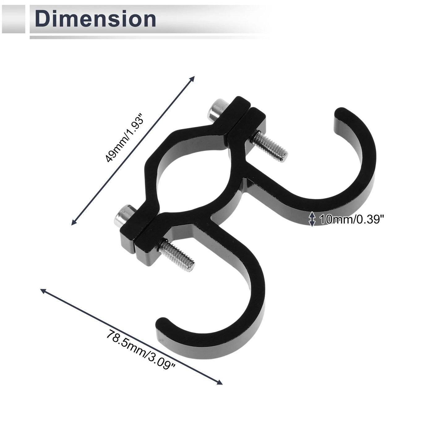 Set of 1 Arc Aluminum Alloy Motorcycle Hanging Hook for Universal Models