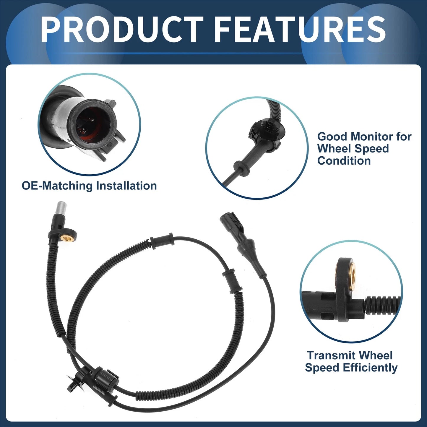 ABS Wheel Speed Sensor No. 5C3Z2C204AB for Ford F-250 Super Duty (2005–2007)