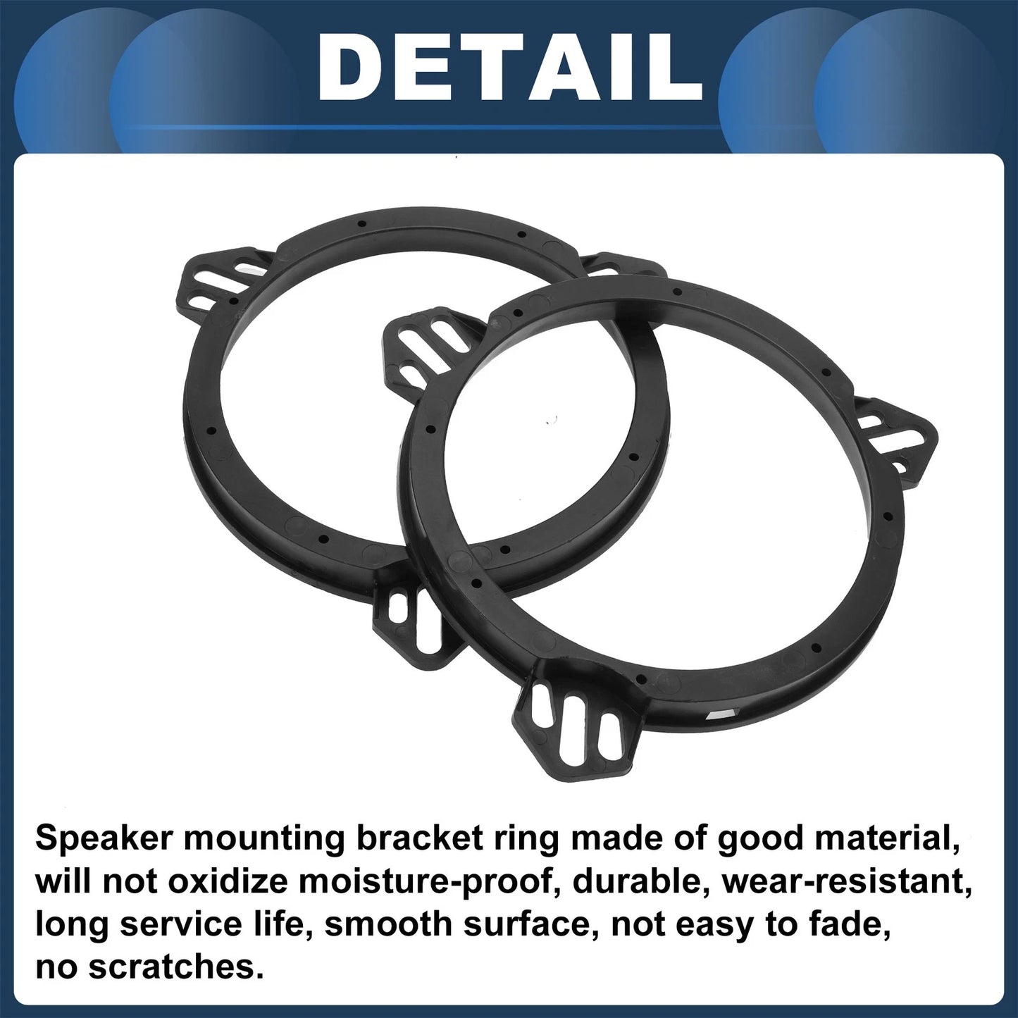 Set of 2 Speaker Spacer Rings for Ford Fiesta