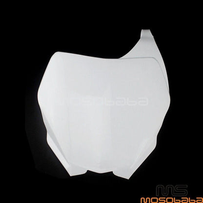 White Front Number Plate for Yamaha YZ 125 250 250F 450F WR250F WR450F
