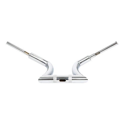 14in Rise 2in Hanger Bar Risers for Harley Softail Chrome