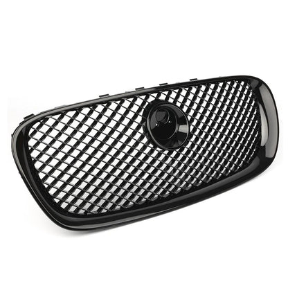 Front Upper Grille Radiator Grill with Emblem for Jaguar XF (2008-2011)