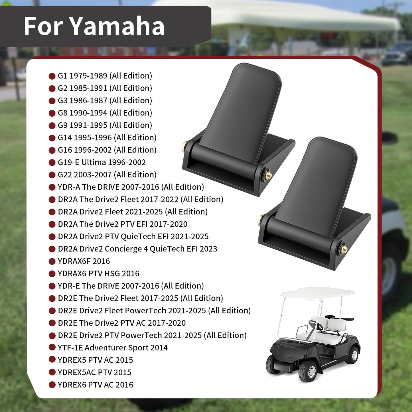 2Pcs Bag Rack Strap Buckle for Yamaha Golf Cart (G1–G22)