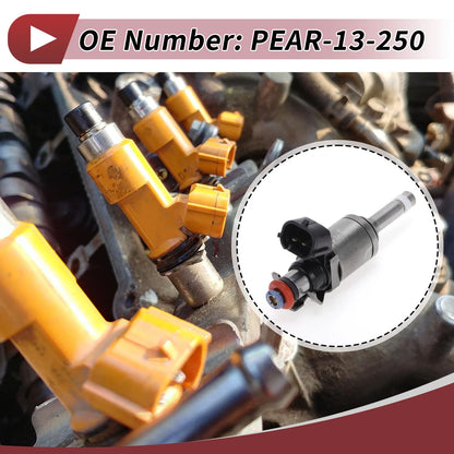 Fuel Injector No.PEAR-13-250 for Mazda 3 Sport (2016–2018) 1 Pc Black