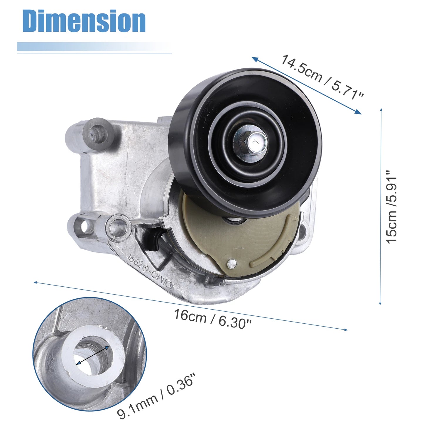 Engine Belt Tensioner Pulley for Toyota 4Runner 4.7L (2003–2009) 16620-0W101