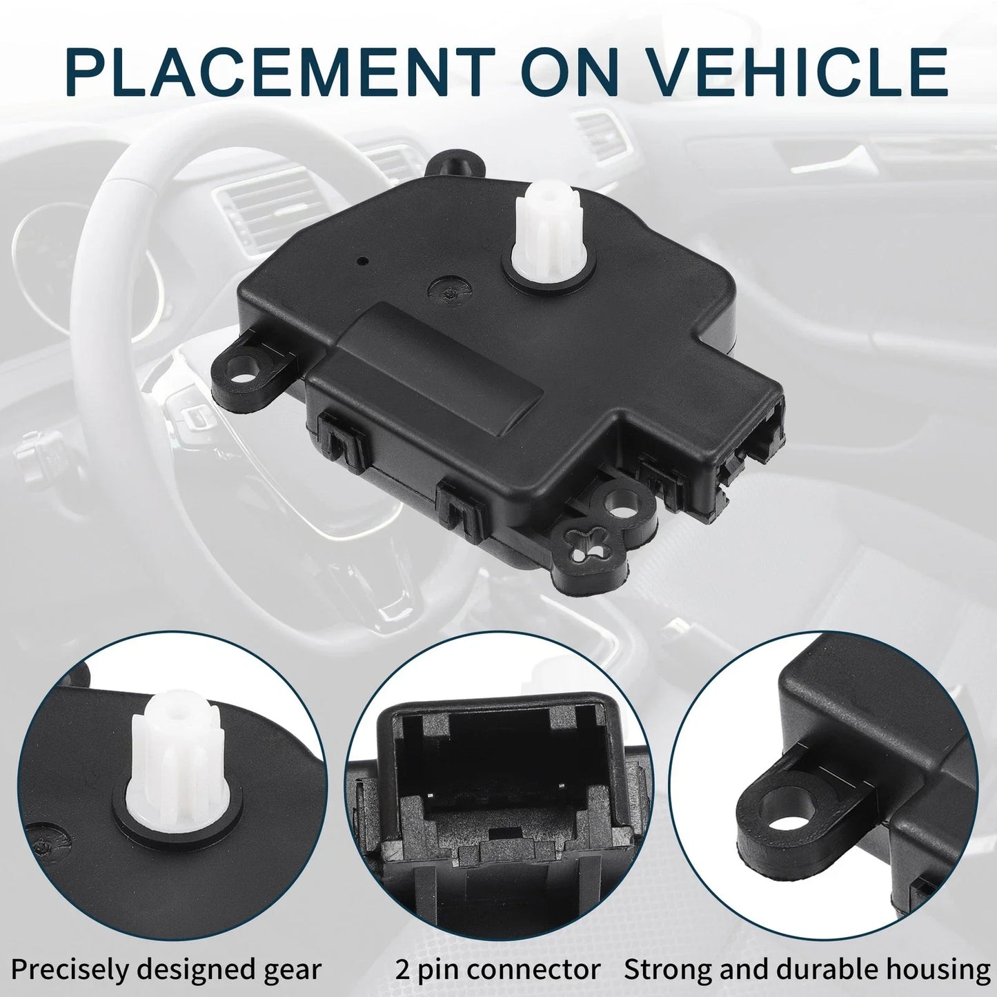 2 x No.68031977AA HVAC Heater Blend Door Control Actuator for Chrysler 300 (2008)