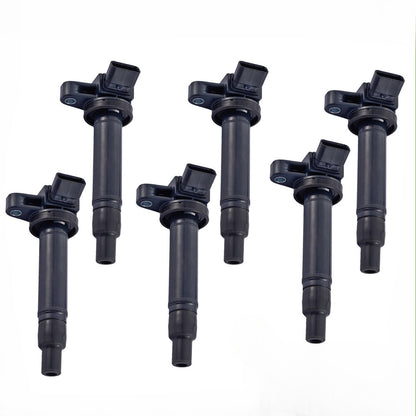 Set of 6 Ignition Coils for Toyota 4Runner Tundra Sequoia Lexus SC430 (1996–2021)