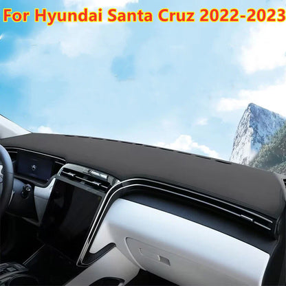 Dashboard Cover Leather Black for Hyundai Santa Cruz (2022–2024)