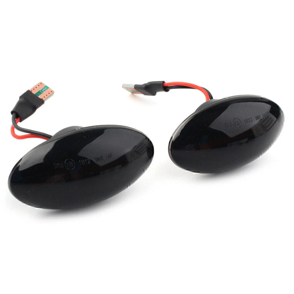 LED Black Dynamic Side Marker Lights for Mini Cooper R50 R52 R53 (2001-2008)