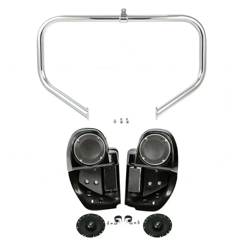 Chrome 6.5" Lower Vented Speaker Fairing for Street Glide (2014-2024)